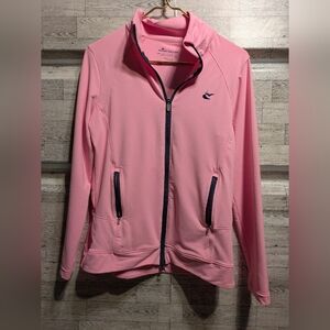 Peter Millar Light Pink Utility Jacket with Navy Accents